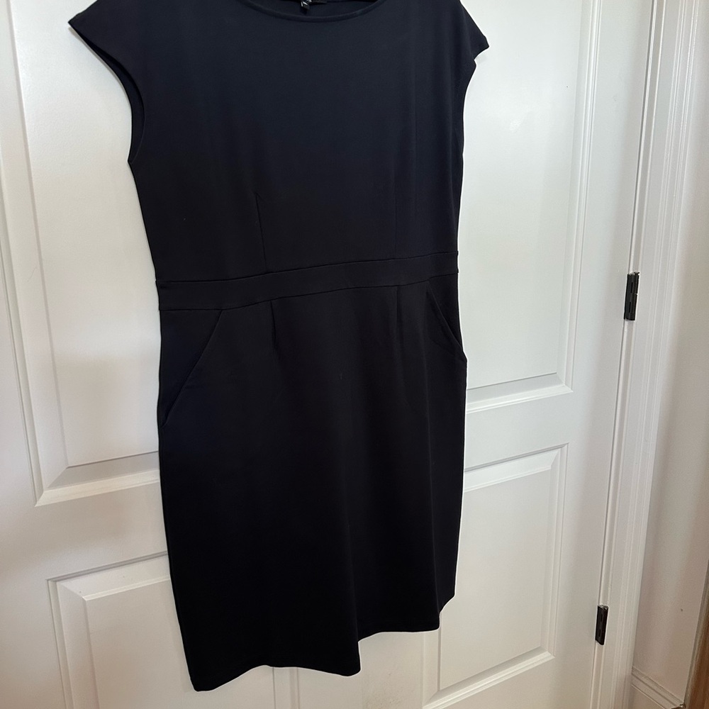 Quince Classic Black Mini Dress